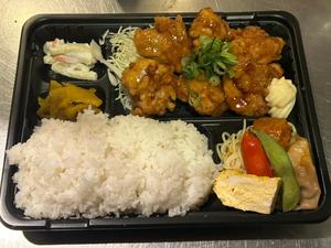 手作り鶏の甘酢弁当