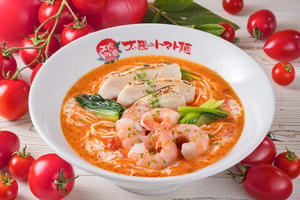 太陽のトマト麺 《特製》海老とチキンのバタークリームトマト麺【デリバリー限定メニュー】