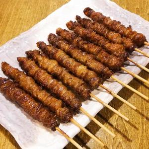 博多とりかわ(タレ)10本セット Hakata Chicken Skin (Sauce) 10 Skewer Set