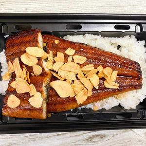 フライドガーリックたっぷりのせうな丼(上)