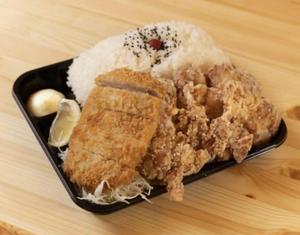 1キロからあげ＆とんかつ弁当 1kg Karaage＆Tonkatu Box