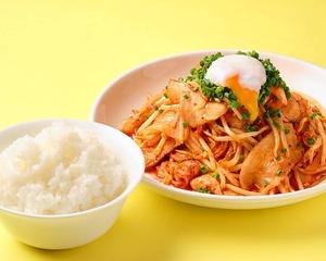 温玉豚キムチご飯付き 大盛 warmEggballsporkKimchi＆rice Large