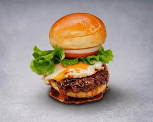 常陸牛テリ玉バーガー/Hitachi Beef Teriyaki Egg Burger