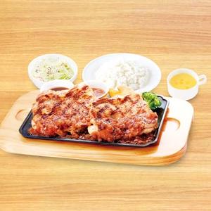 【948】直火焼きグリルチキン400g弁当&コーンスープセット