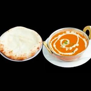 キーマカレーとチーズナン(Keema curry with cheese nan)