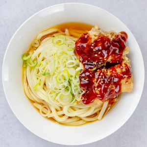 大盛りうま辛ザンギうどん (冷)