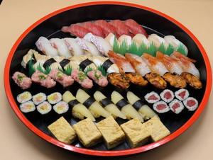 特選握り5人前(盛り込み桶) Special Sushi Selection - Serving for 5 (Assorted Platter)