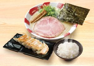 白豚骨ラーメン熟成焼餃子(4個)セット