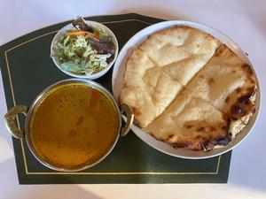 マトンカレー・チーズナンセット Mutton Curry Chhese Naan Set