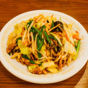 肉野菜炒めとチャーハンセット