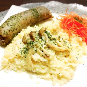 きのこの豆乳クリームリゾット