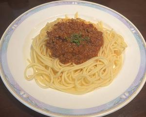 ミートソースパスタ