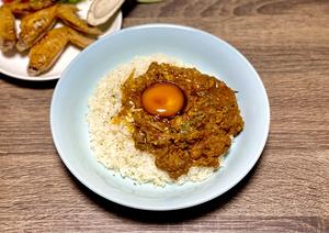 鶏とゴボウのキーマカレー