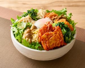 旨辛サムギョプサルと10種類のナムルビビンバ