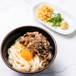 肉釜玉うどん