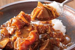 【オススメ】国産牛すじカレー煮込み(ライス付き)