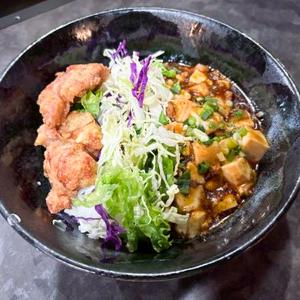 麻婆唐揚げ丼