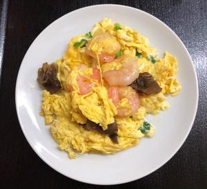エビと卵の塩味炒め