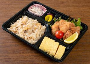 おやこ盛りとかやくご飯弁当
