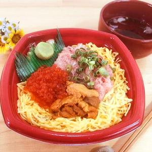 丼丸 ウニトロイクラ丼 Sea Urchin & Tuna & Salmon Roe Rice Bowl