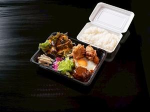 ハンバーグ＆目玉焼き＆唐揚げ