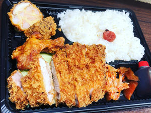 エビしいたけ＆とんかつ＆からあげ弁当