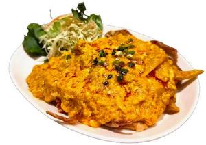 蟹のカレー炒め