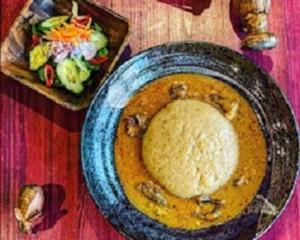 グラナッツスープ＆フフ Granat Soup ＆ Fufu