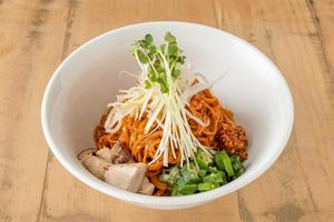辛まぜそば Spicy Mix Noodles