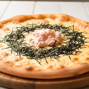 明太チーズピザ