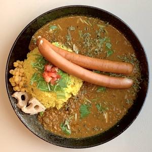 ロングソーセージキーマカレー