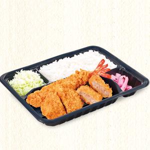 かつ庵 熟成ヒレと大海老フライ弁当 　Aged Pork Fillet Cutlet + Large Fried Shrimp Combo Meal
