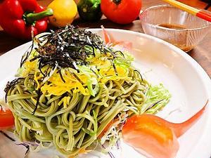 茶そばサラダ