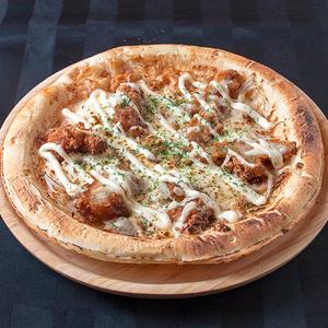 照り焼きチキンのピザ