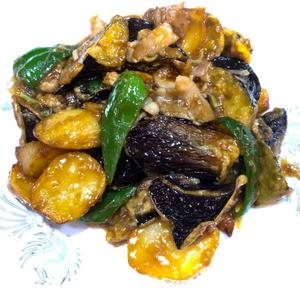 なすとピーマン・じゃがいも・豚肉炒め