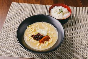 シビ辛かけポタージュらーめん追いライス