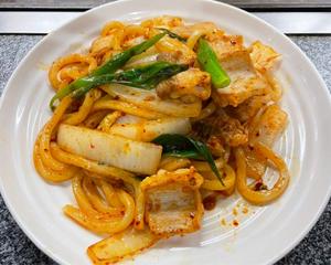 ホルモンキムチうどん