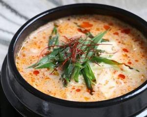 ごま豆乳スンドゥブ Sesami soy milk sundubu