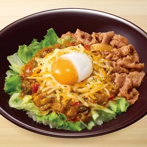 牛あいがけチーズスパイシーキーマカレー丼【Wトッピングカレーお試しキャンペーン対象外です】