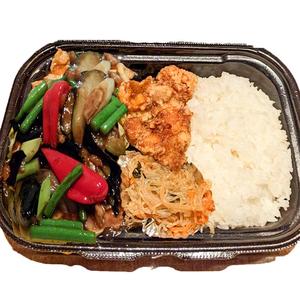 角鹿チャイナボックス(豚肉と茄子の甘味噌炒め)  ディナー