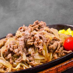 当店名物 ヤミツキ鉄板牛肉パスタ ライス付き