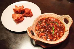 本格四川麻婆豆腐＆唐揚げセット