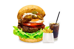 the 3rd burger チリコンカンエッグバーガーセット/全粒粉バンズ
