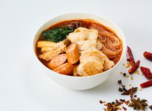 肉まみれ！麻辣湯春雨 Plenty of meat Hot ＆ Sour Bean Starch Vermicelli