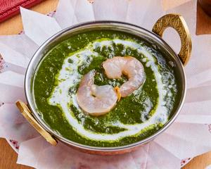 サグプラウンカレー Saag Prawn Curry