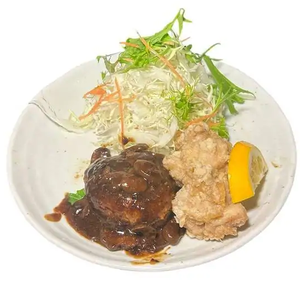 ハンバーグ＆唐揚げ定食