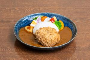 バーグカツカレー
