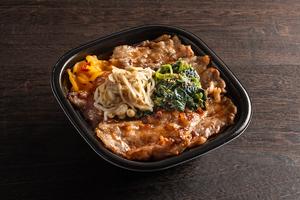 炭火たれ焼肉 ナムル3種_牛カルビ丼