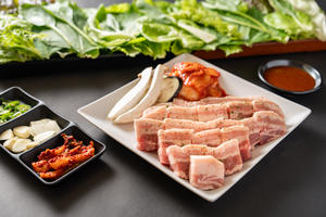 季節野菜とサムギョプサル2人前