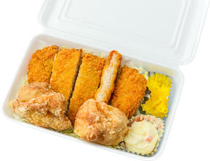 からあげとんかつ弁当